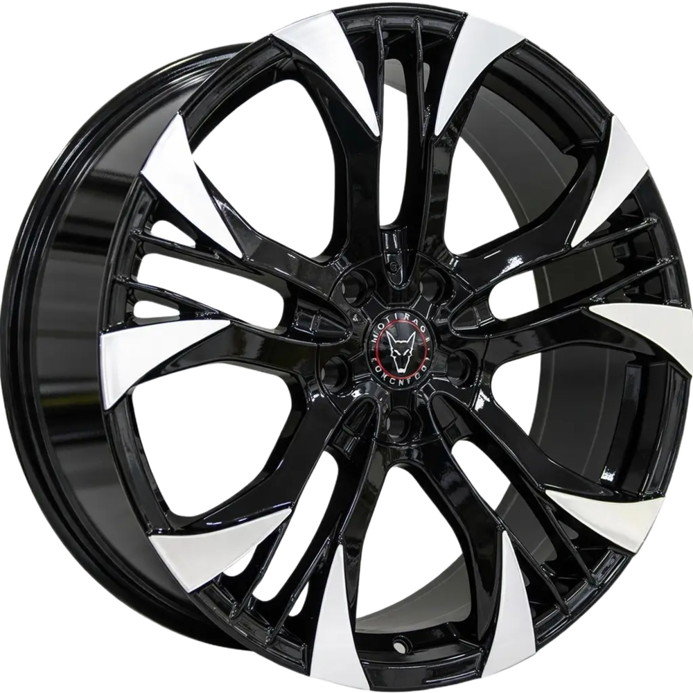 8.5x19 Wolfrace Eurosport Assassin GT2 Gloss Black Polished