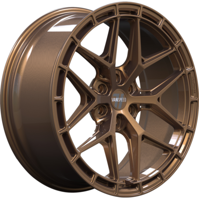8.5x20 Wolfrace Vanspeed Vortex Royal Bronze Alloy Wheels