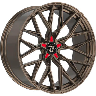 Wolfrace 71 Wolfsburg GTR Racing Bronze Red Alloy Wheels