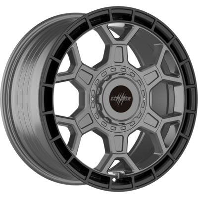 Wolfrace Explorer Black Wolf One Matt Black Gunmetal Alloy Wheels