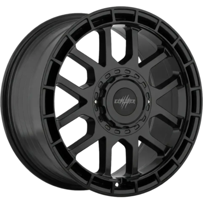 Wolfrace Explorer Black Wolf Four Matt Black Alloy Wheels