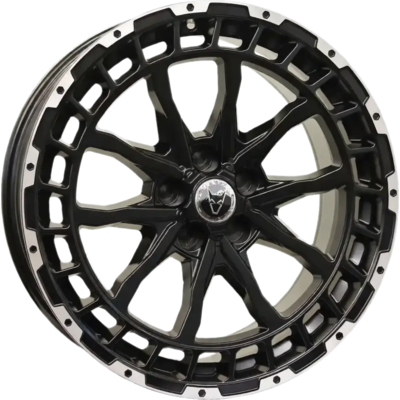 Wolfrace Explorer Wolf Matt Black Polished Alloy Wheels