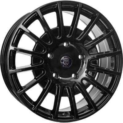 8x18 Wolfrace Eurosport Road Edition Proline Gloss Black Alloy Wheels for Cars