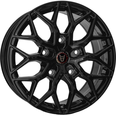 8x18 Wolfrace Eurosport Road Edition Urban Racer T Gloss Black Alloy Wheels for Cars