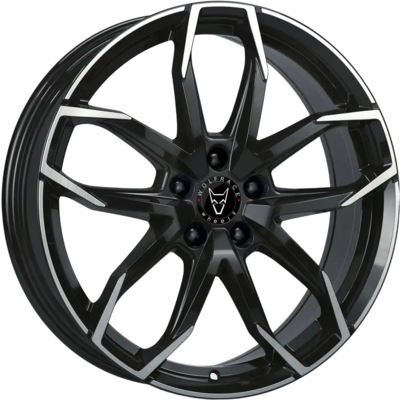 Wolfrace Eurosport TUV Lucca Diamond Black Polished Alloy Wheels