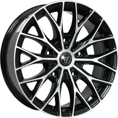 Wolfrace Eurosport Wolfsburg Super T Gloss Black Polished Alloy Wheels